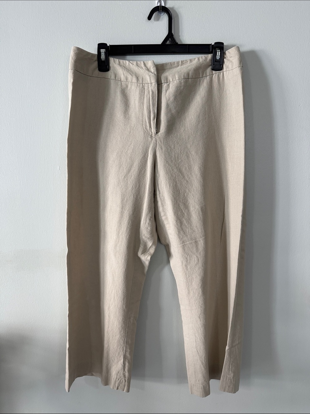 Wide Leg Women's Pants in Light Beige